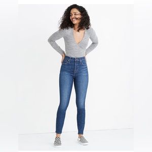 Madewell Curvy High-Rise Skinny, Moreaux Wash, size 30